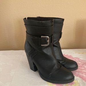 Black ankle boots